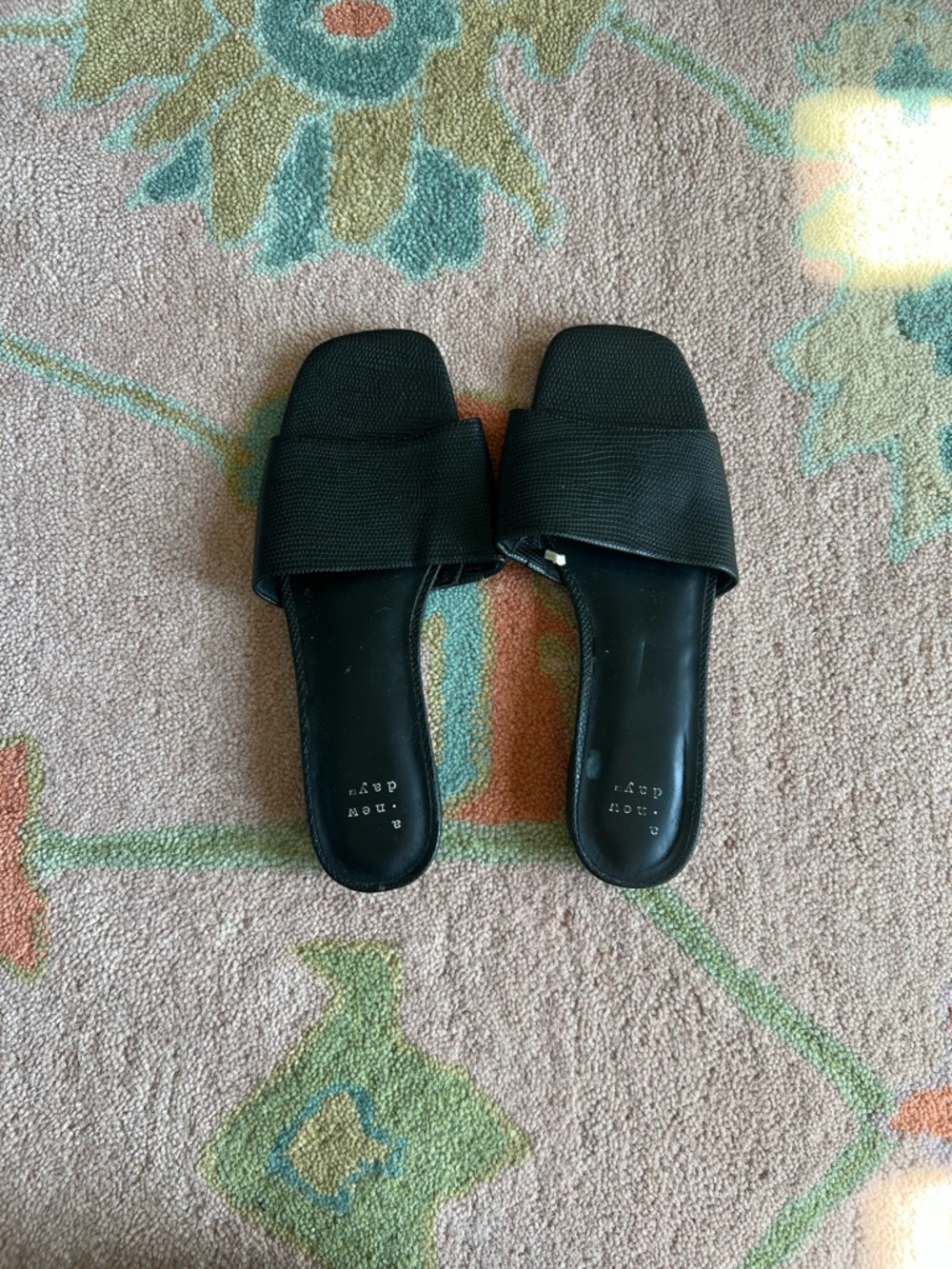 Black Slide Sandals — Minimal Women's Slip-On